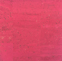 Fuchsia Cork Triple Zip Bag